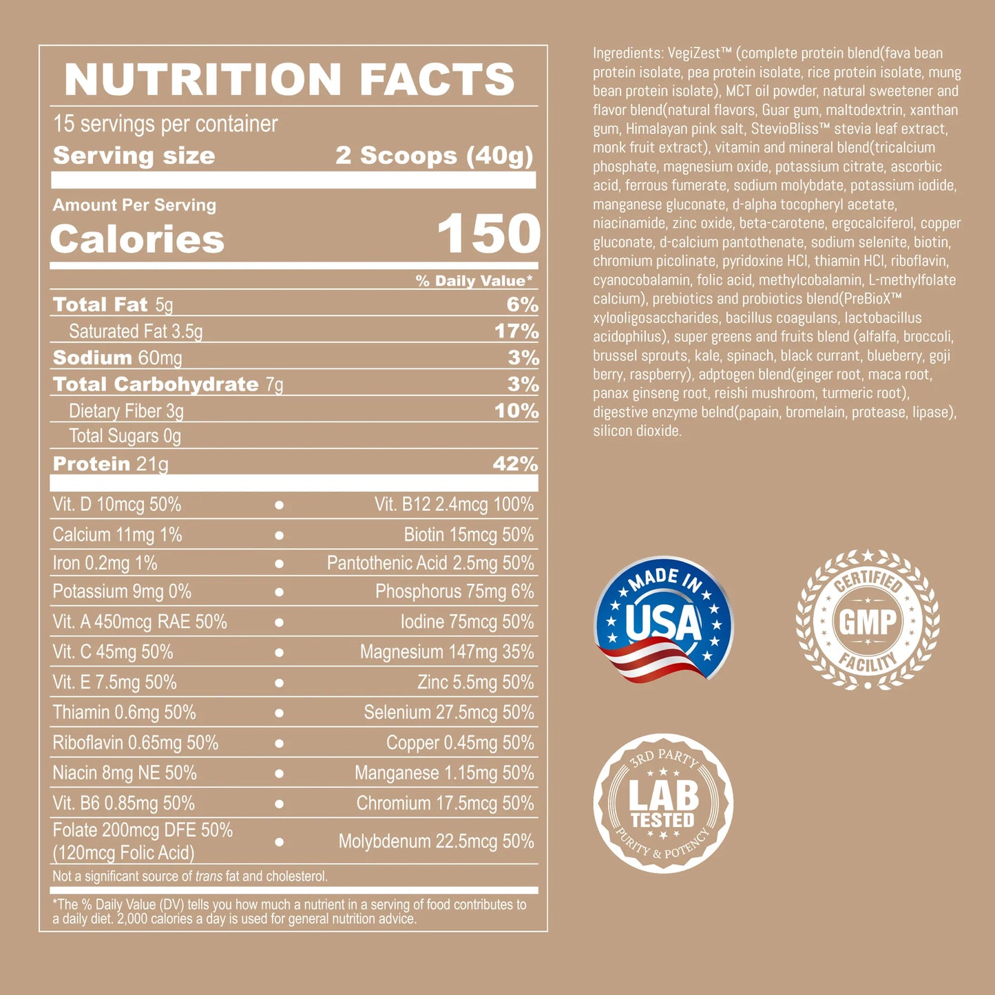 Plant Based meal replacement